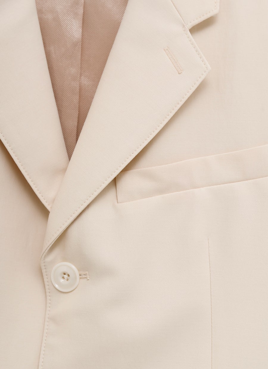 Single-Breasted Tailored Jacket