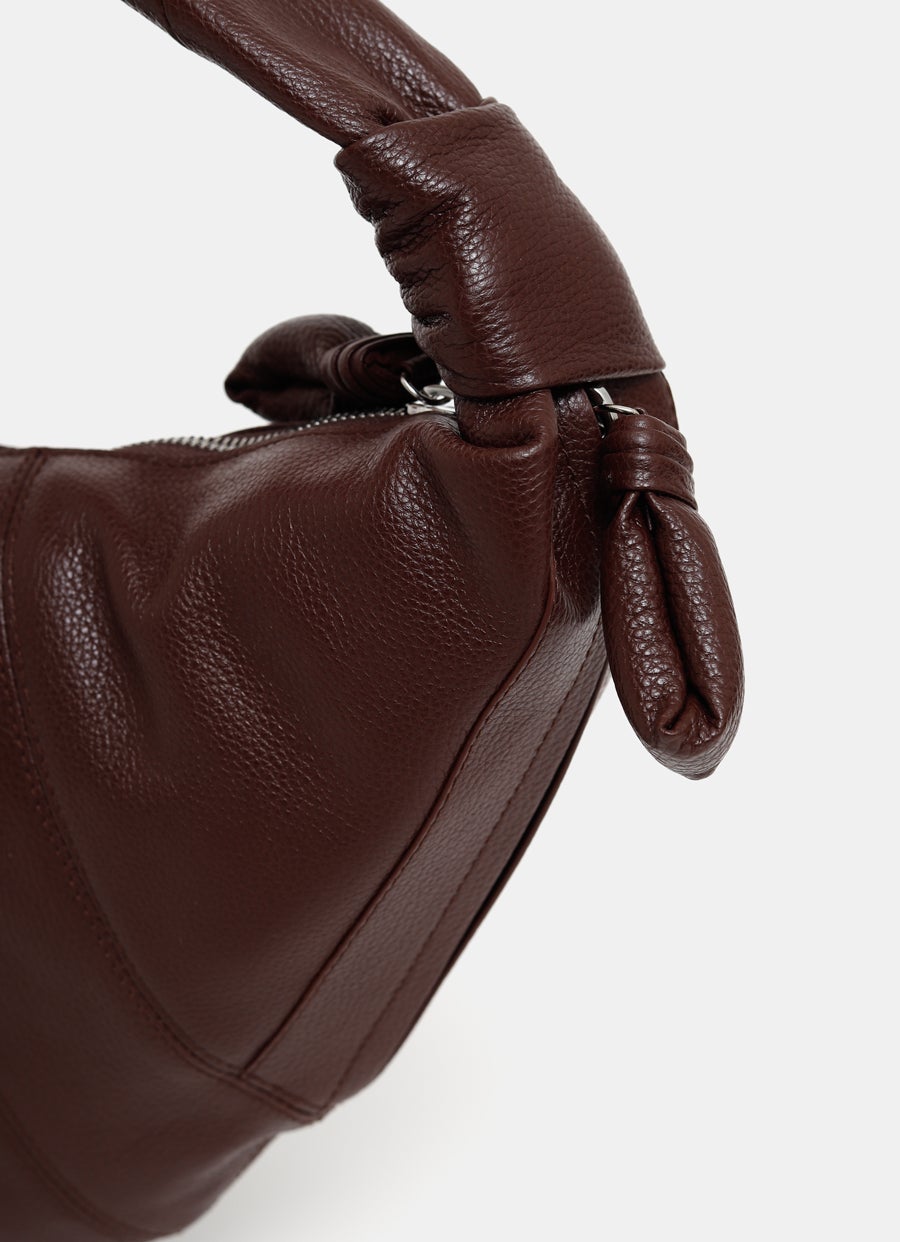 Fortune Croissant Bag in soft grained leather