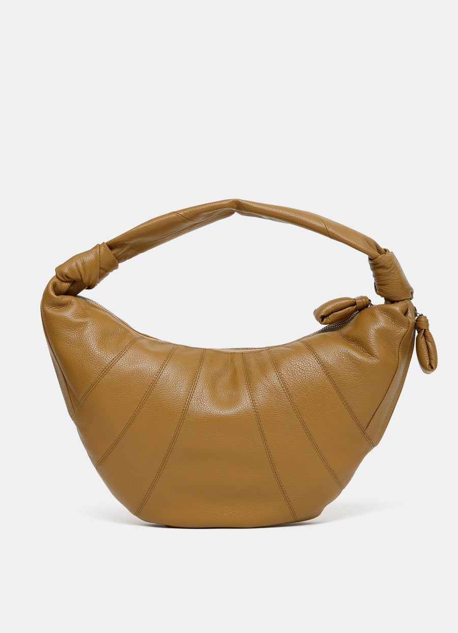 Fortune Croissant Bag in soft grained leather