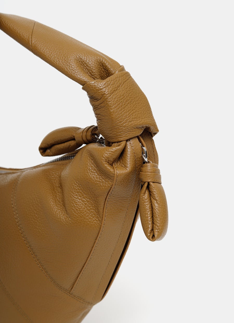 Fortune Croissant Bag in soft grained leather