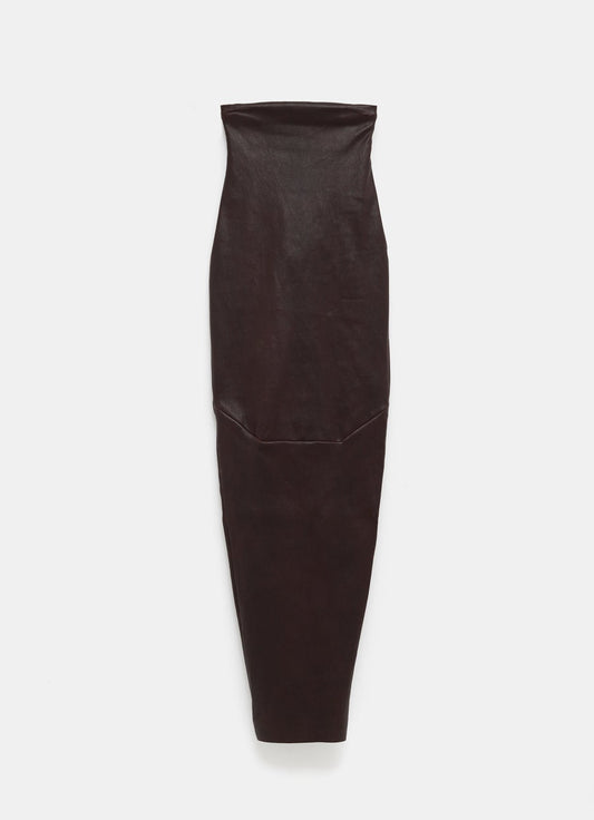 Leather Tubular Skirt