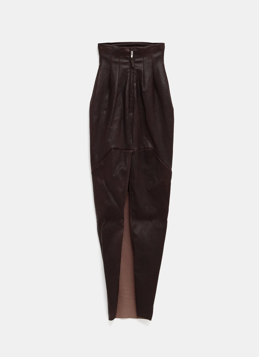 Leather Tubular Skirt