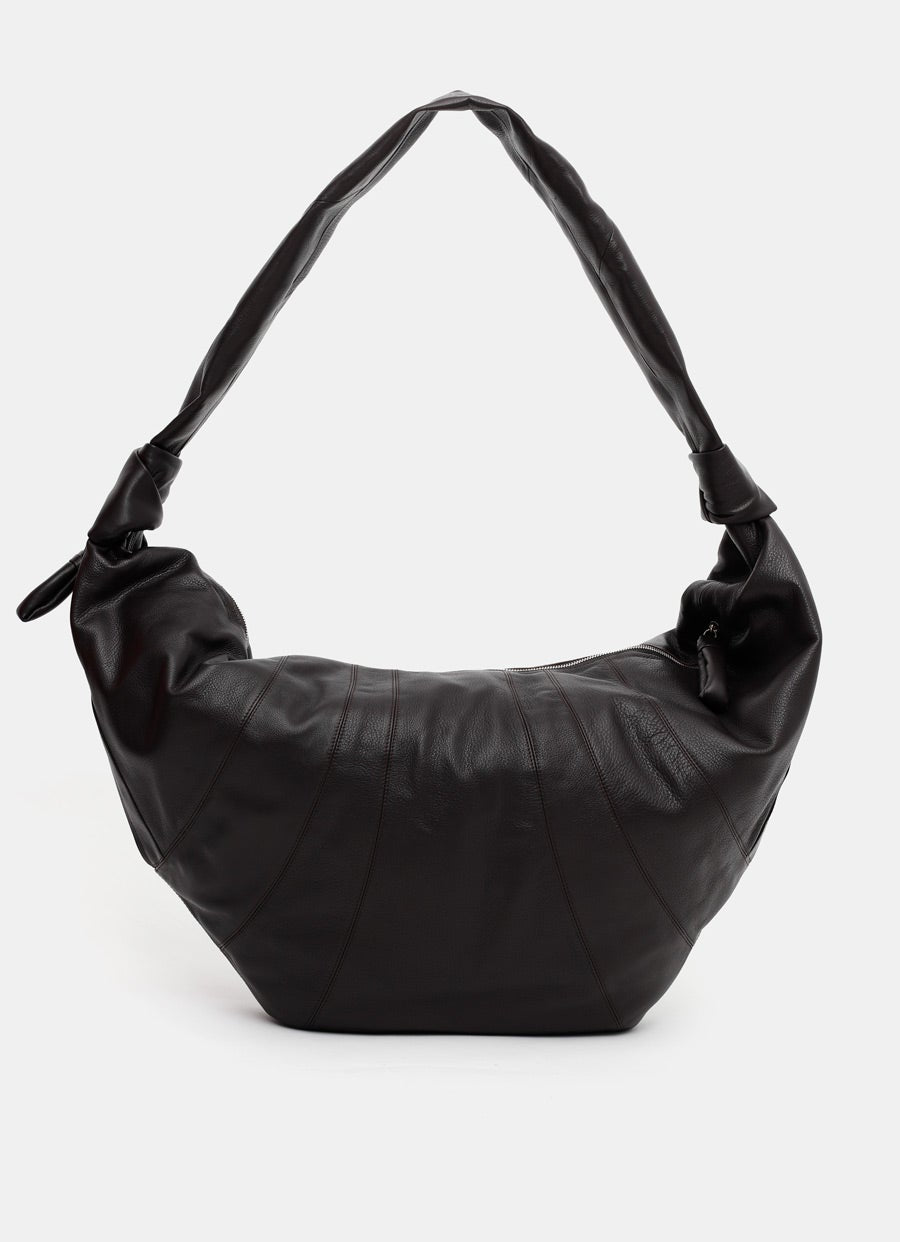 Large Croissant Bag in soft grained leather