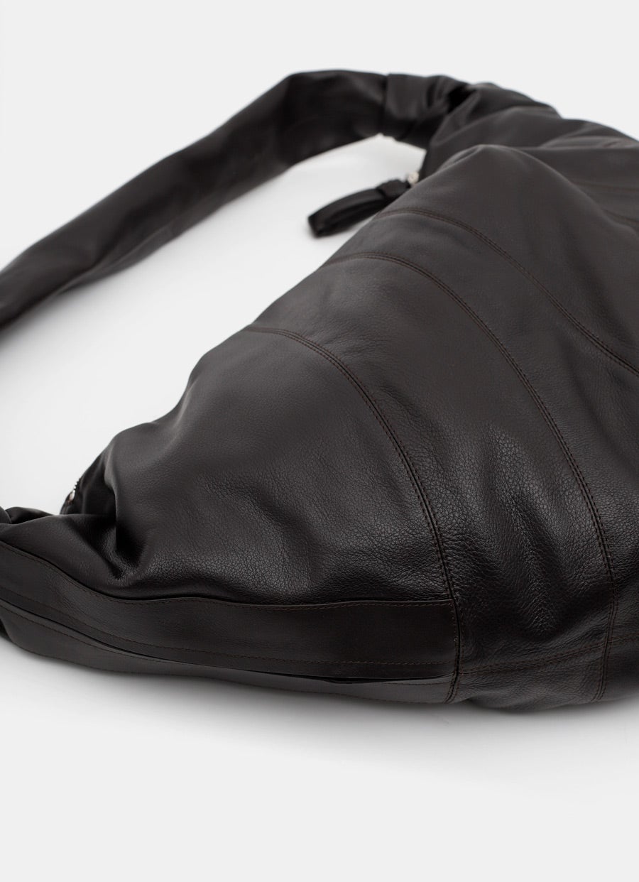 Large Croissant Bag in soft grained leather