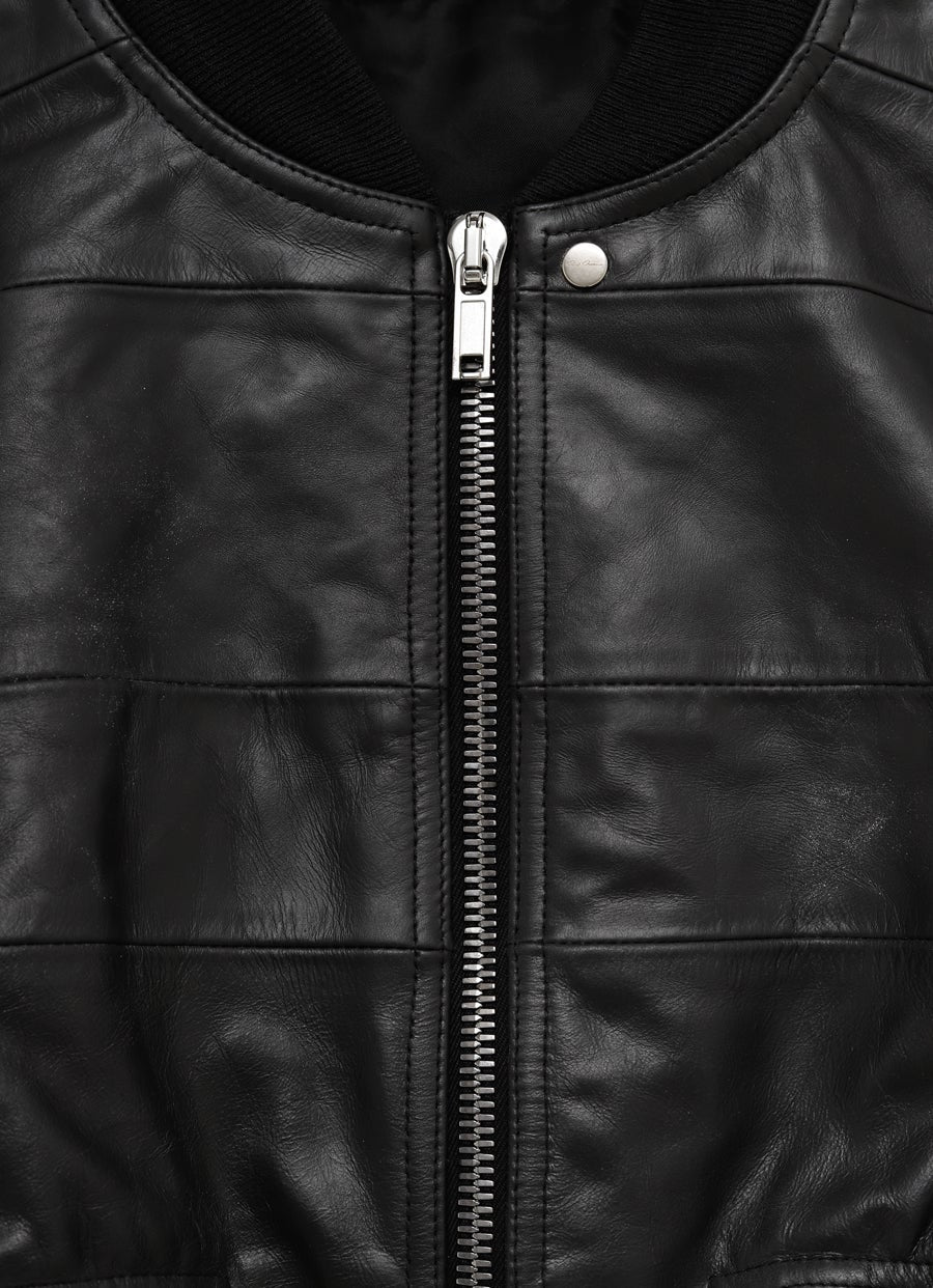 Leather Bomber Jacket