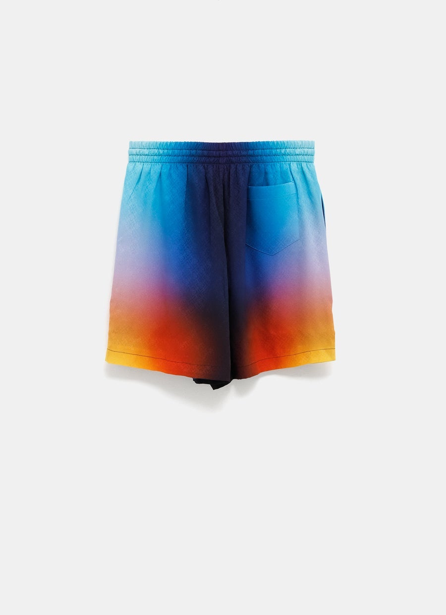 Gradient Silk Shorts