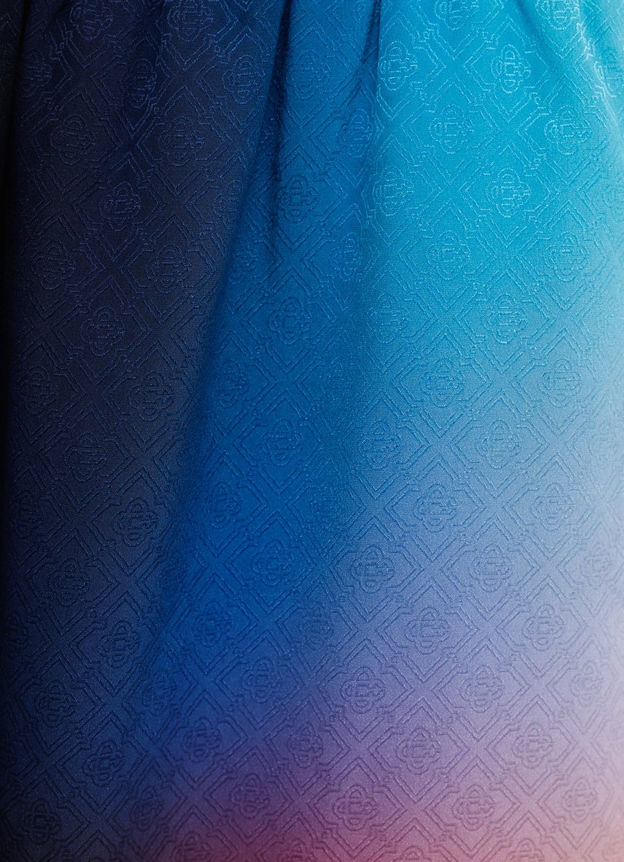 Gradient Silk Shorts