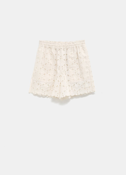 Shorts Broderie Anglaise