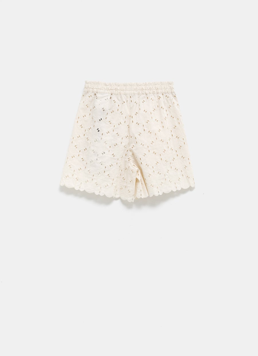 Shorts Broderie Anglaise