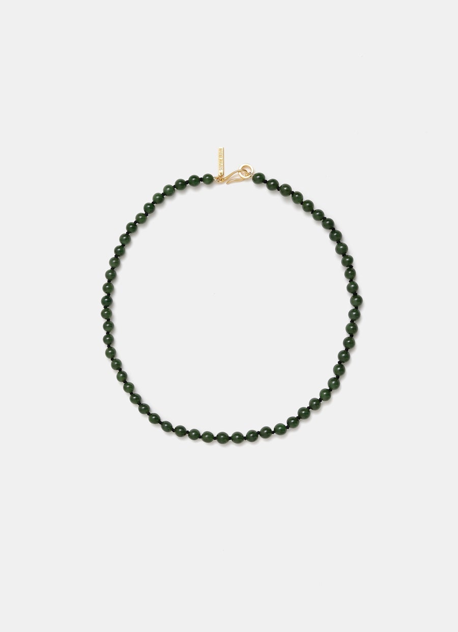 Tiny Boule Collar in Jade