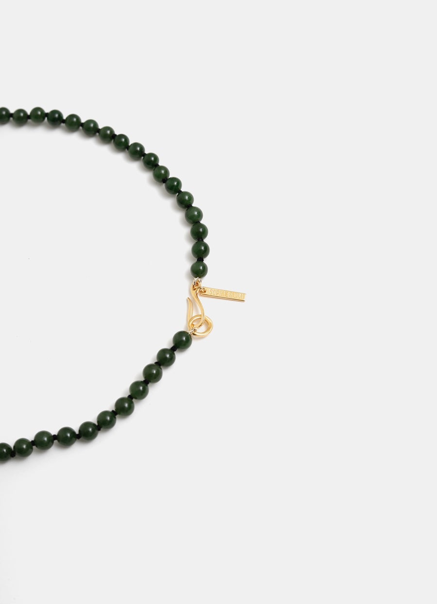 Tiny Boule Collar in Jade