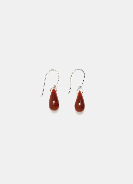 Droplet Earrings in Carnelian