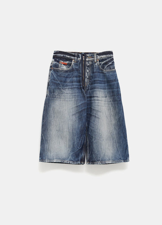 Zip Jean Shorts