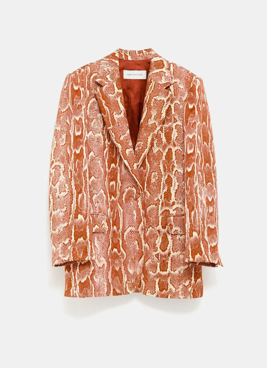 Jacquard Snakeskin Blazer