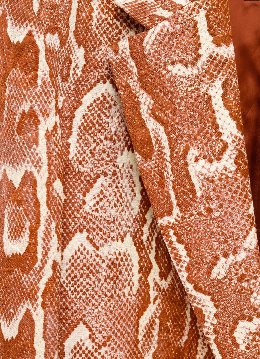 Jacquard Snakeskin Blazer