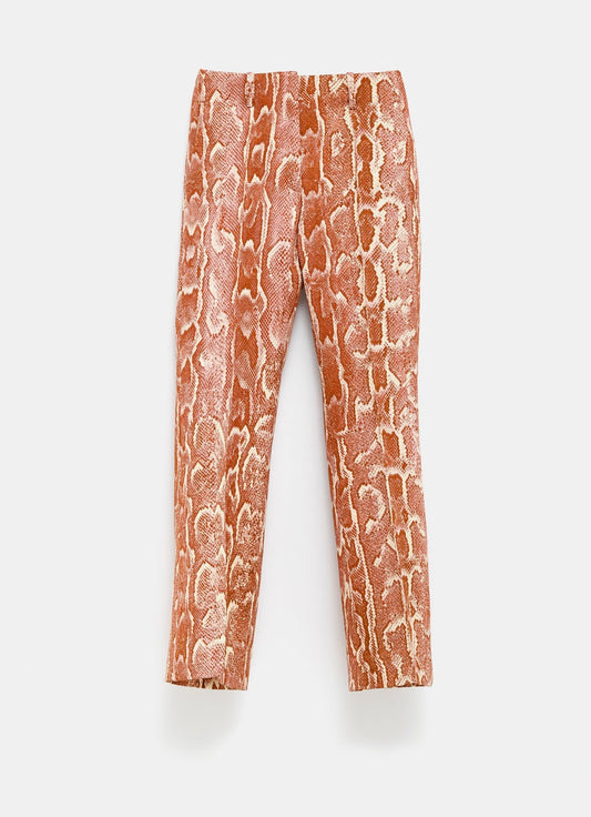 Jacquard Snakeskin Pants