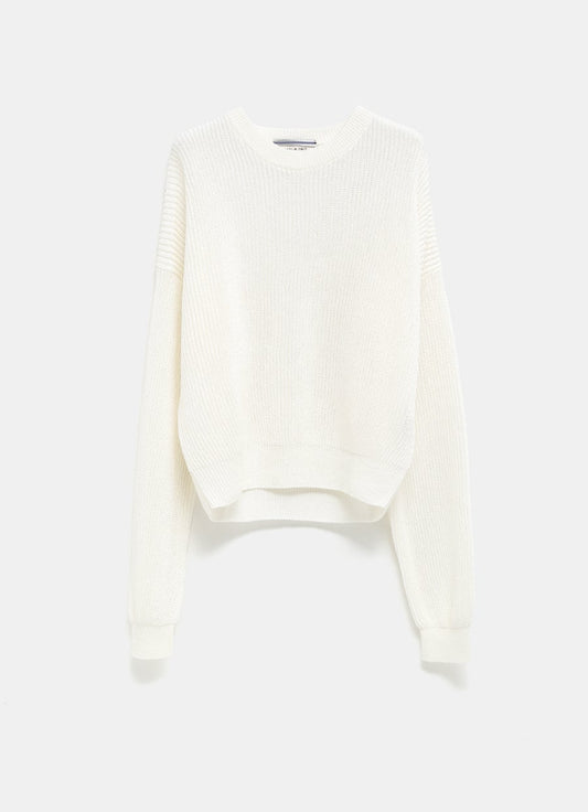 Washi Paper Cropped Sweater