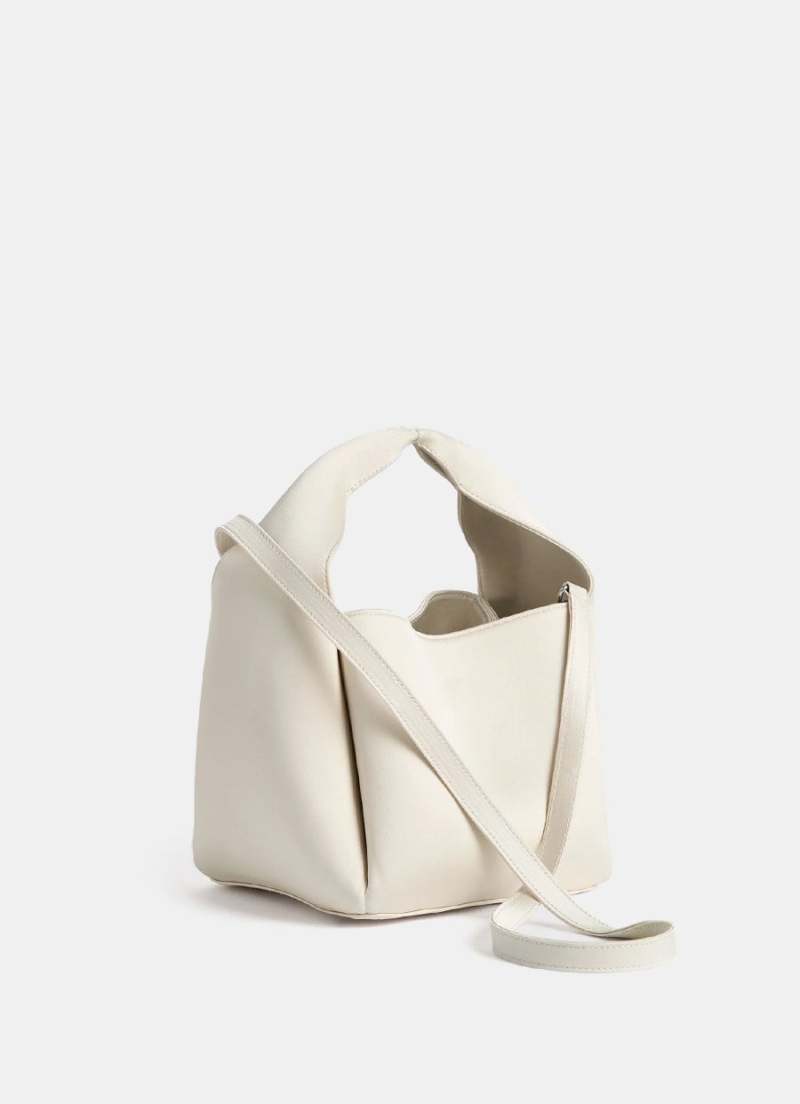 Petite Satin Bucket Bag