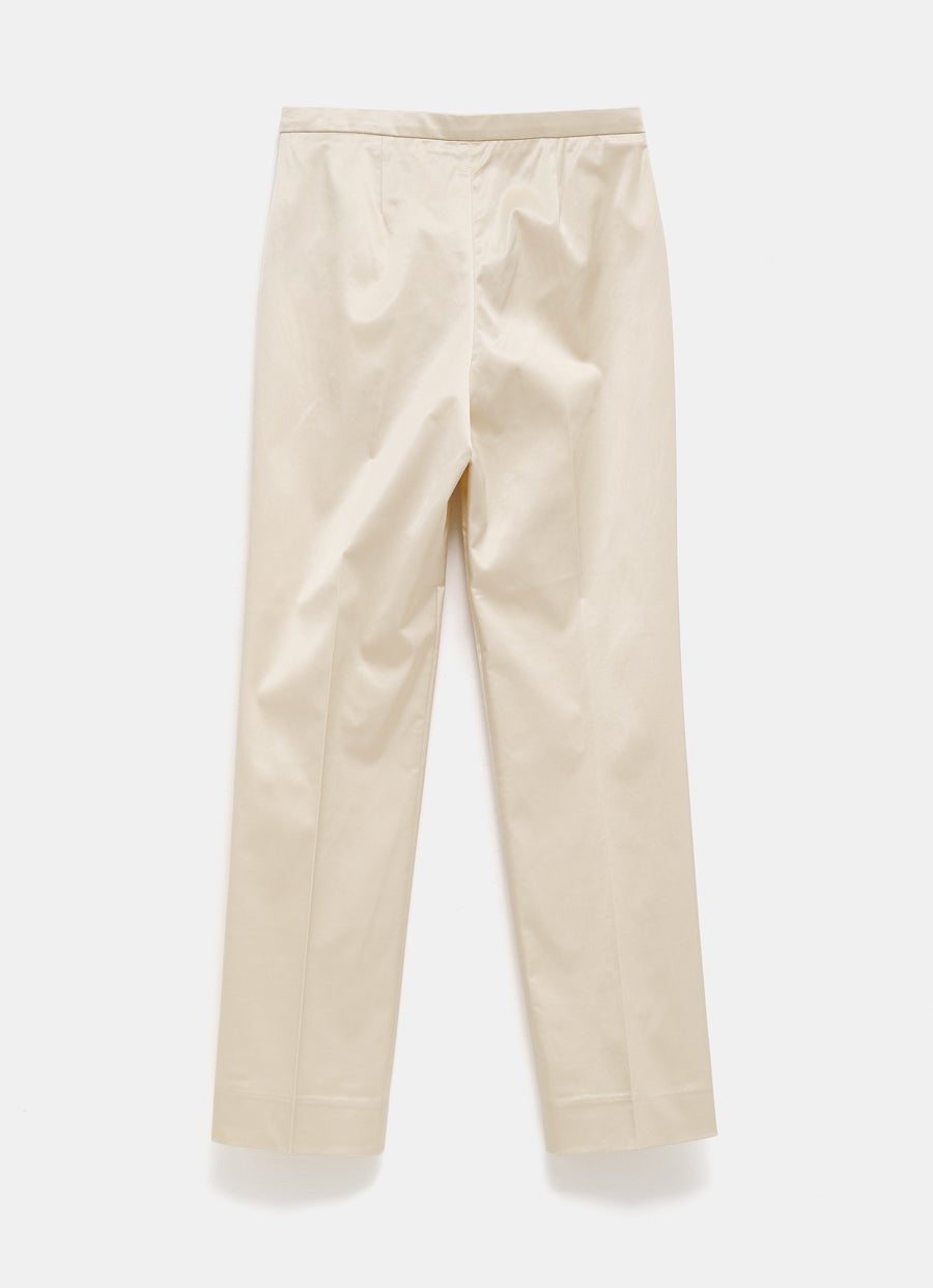 Cropped Straight Trousers