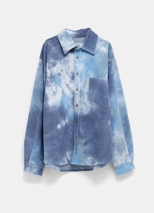 Unisex Tie-Dye Corduroy Overshirt