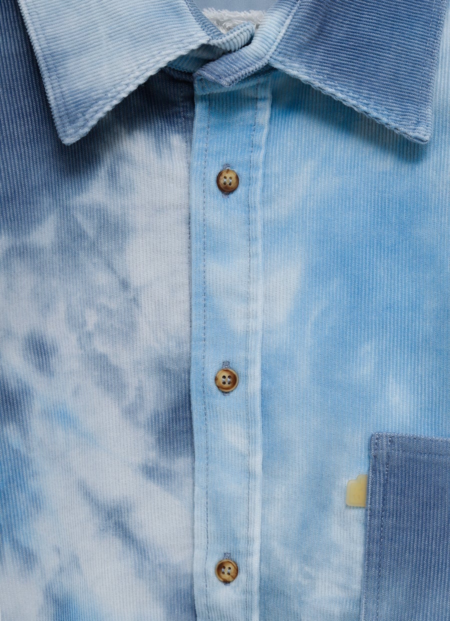 Unisex Tie-Dye Corduroy Overshirt