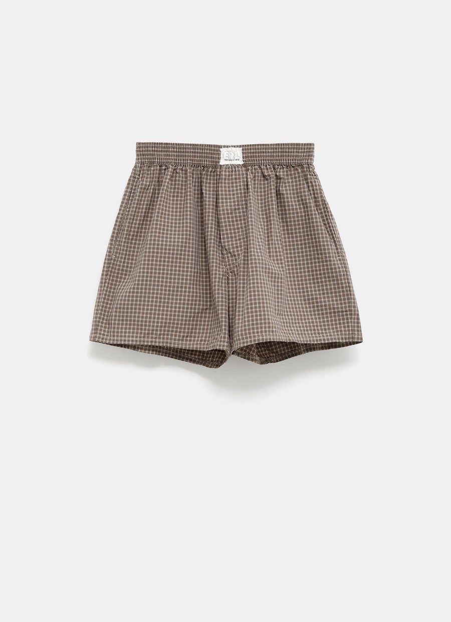 Unisex Mini Plaid Boxers