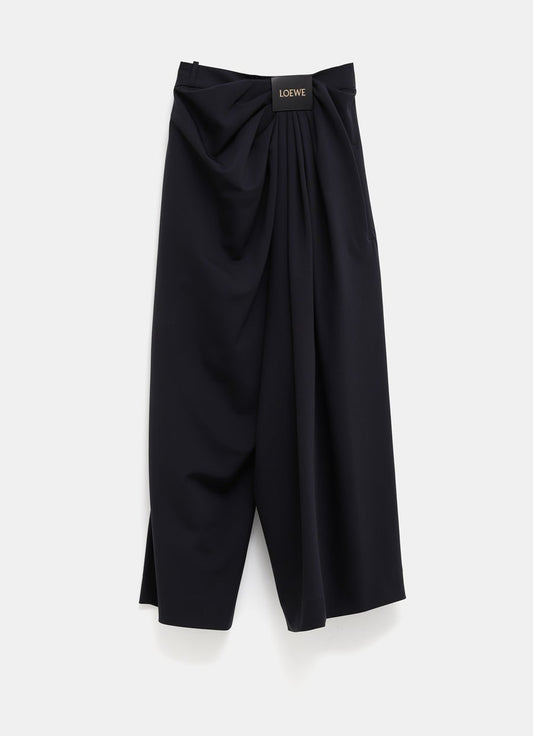 Cropped Draped Trousers