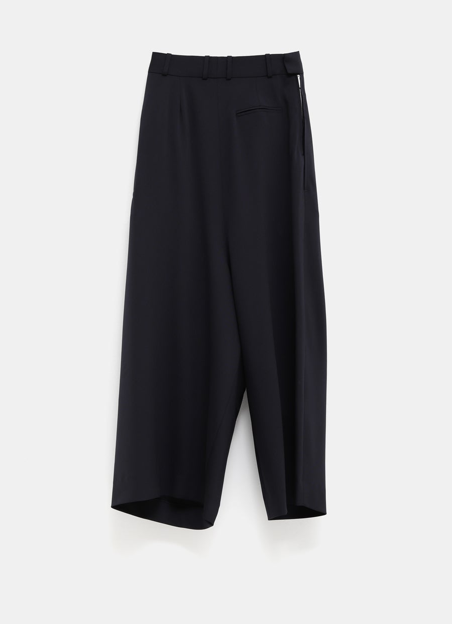 Cropped Draped Trousers