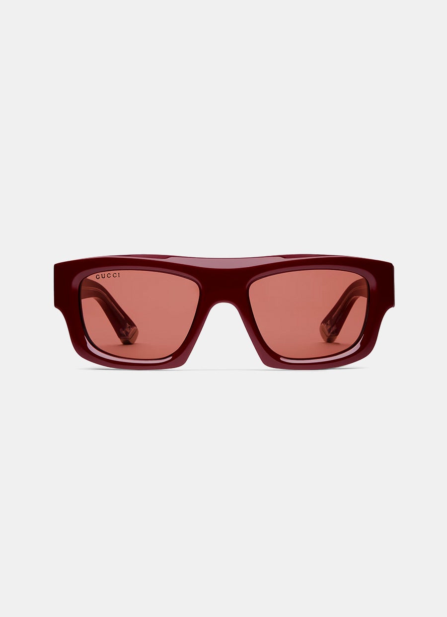 Rectangular-Frame Sunglasses