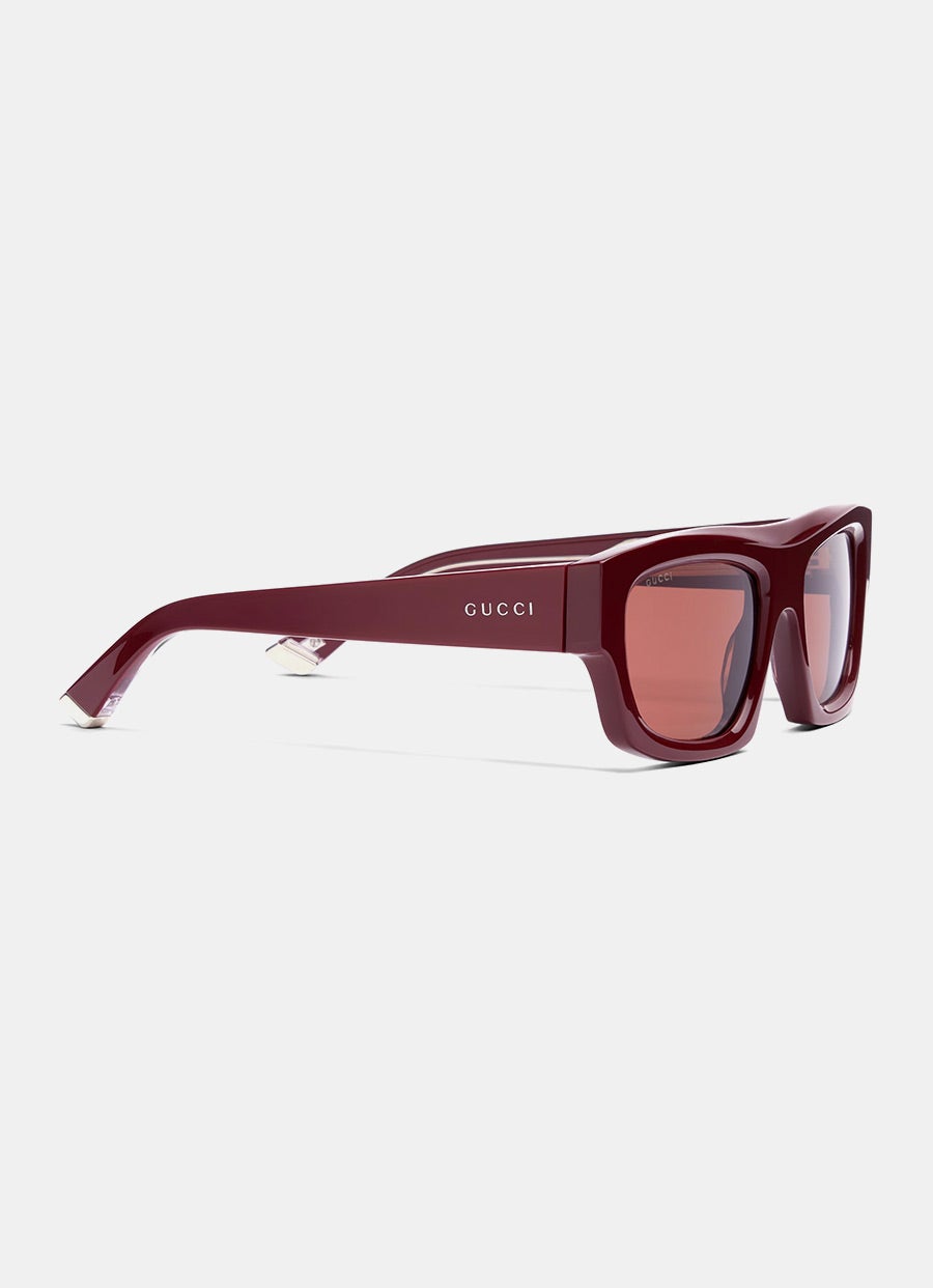 Rectangular-Frame Sunglasses