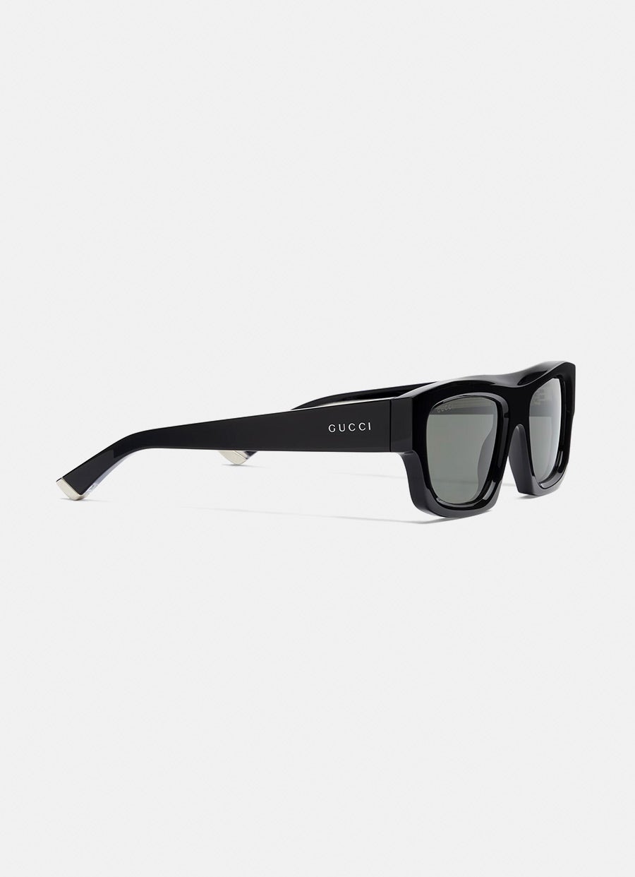 Rectangular-Frame Sunglasses