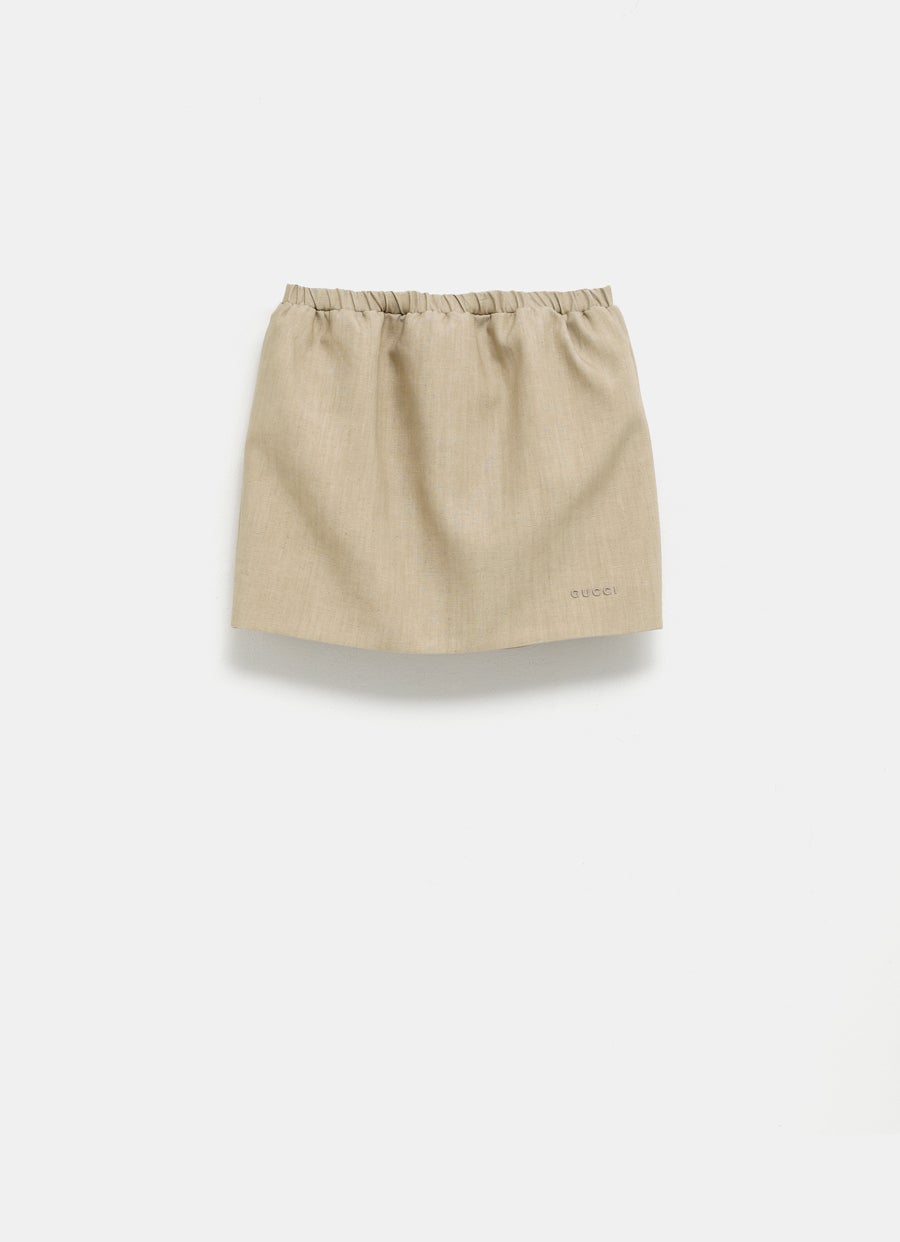 Linen Mini Skirt