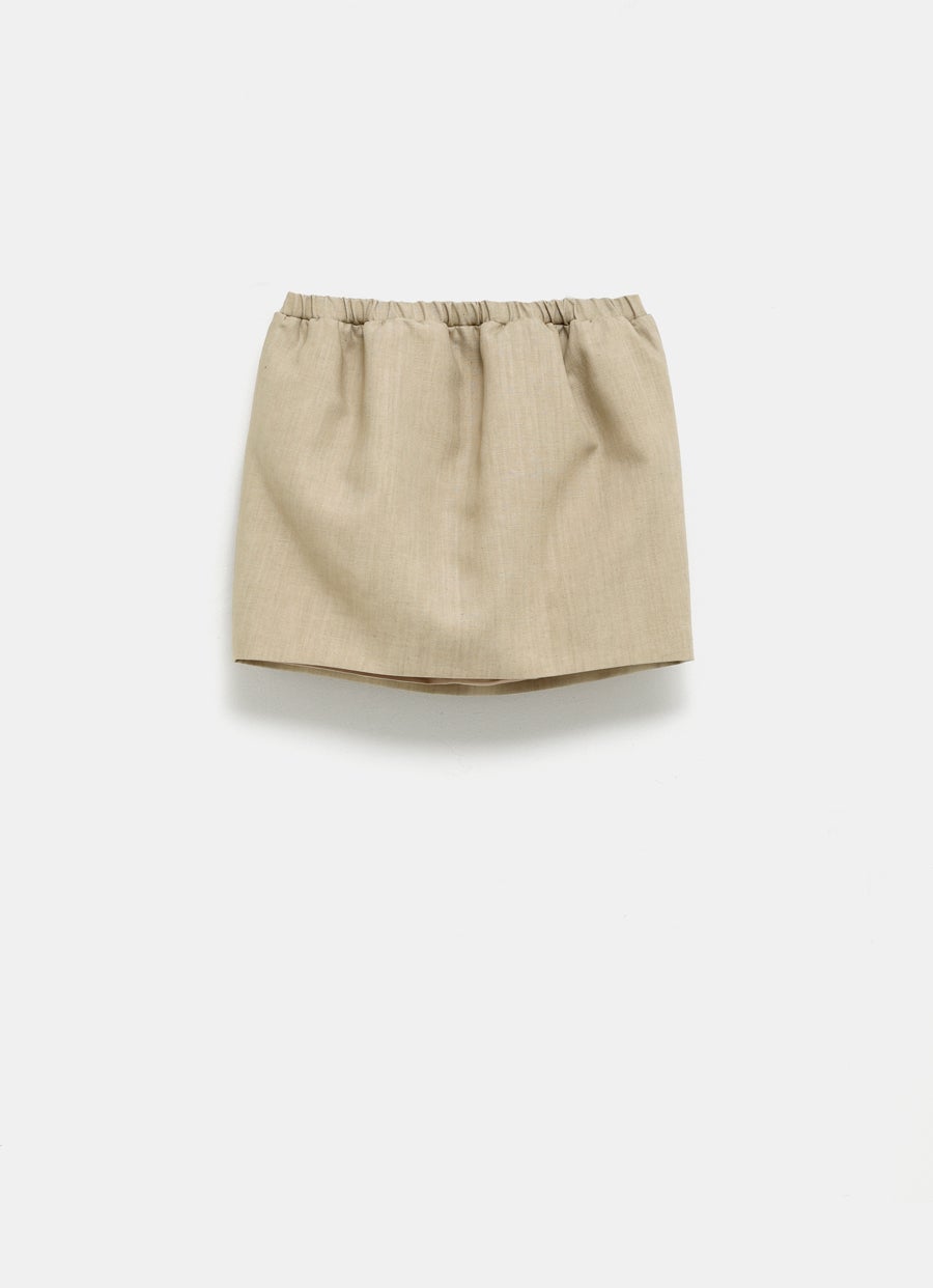 Linen Mini Skirt