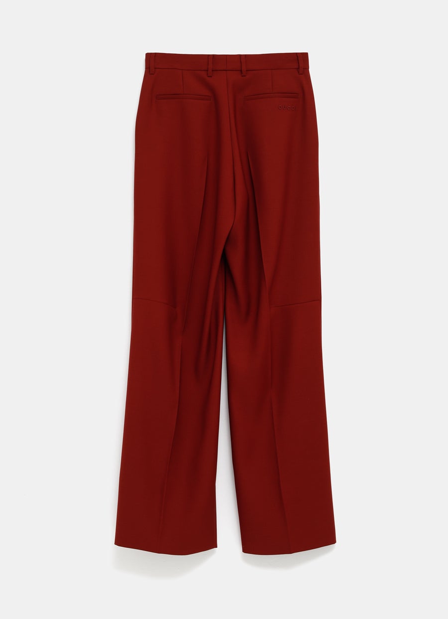 Oversize Low Waist Petite Fit Wool Pant