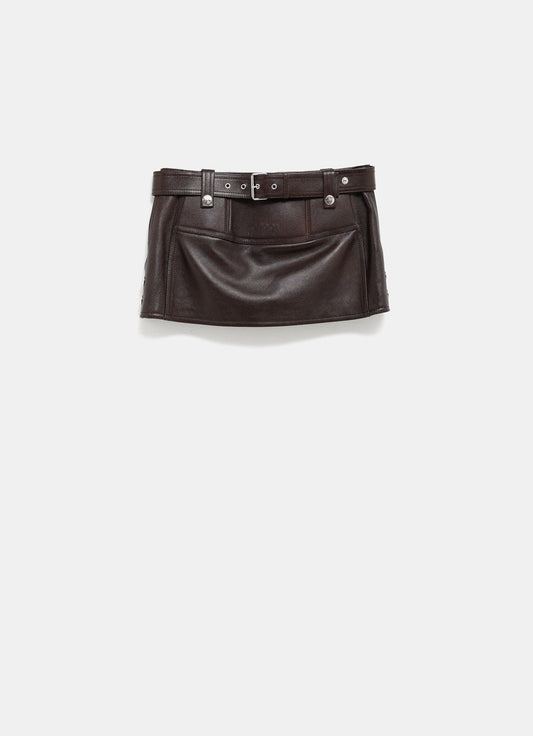 Leather Mini Skirt