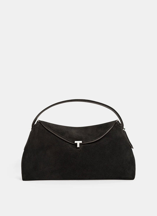 Suede Top Handle Bag