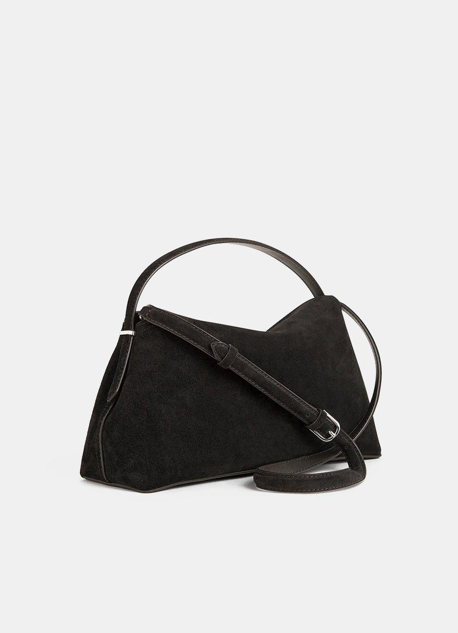 Suede Top Handle Bag