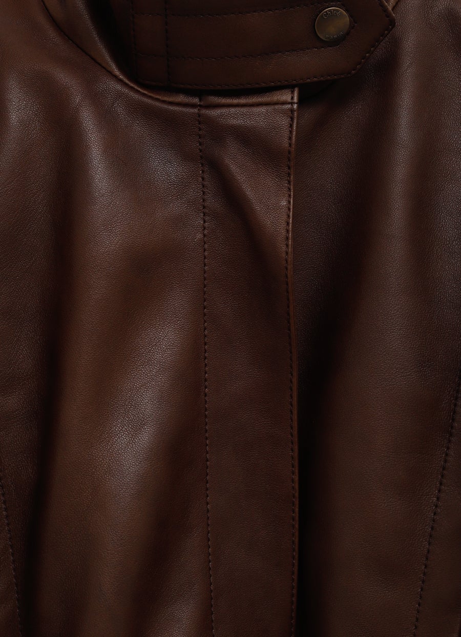 High-Neck Short Jacket