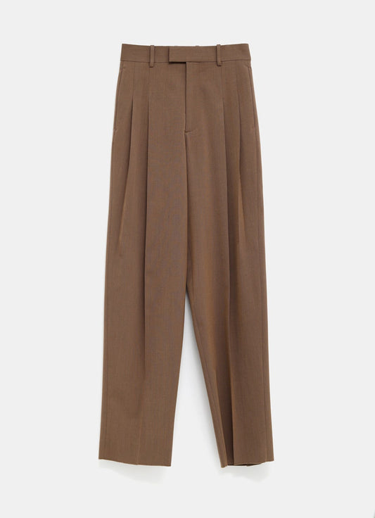 Wool Straight Trousers