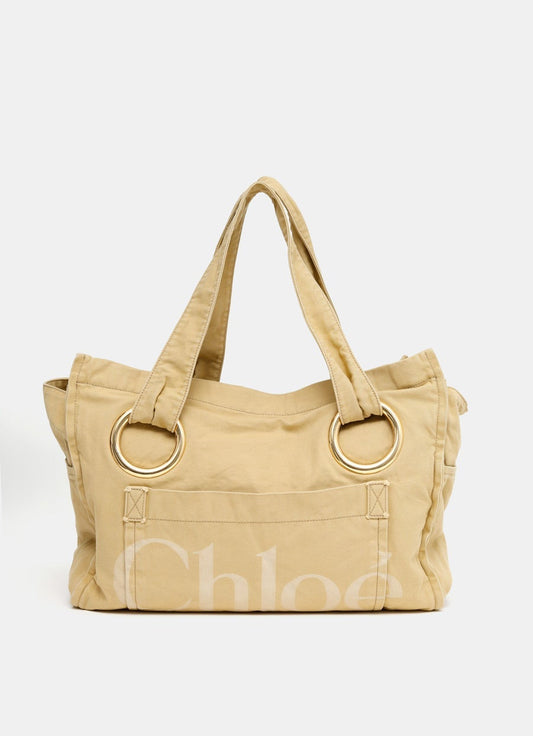 Chloé Plage Cotton Large Tote Bag
