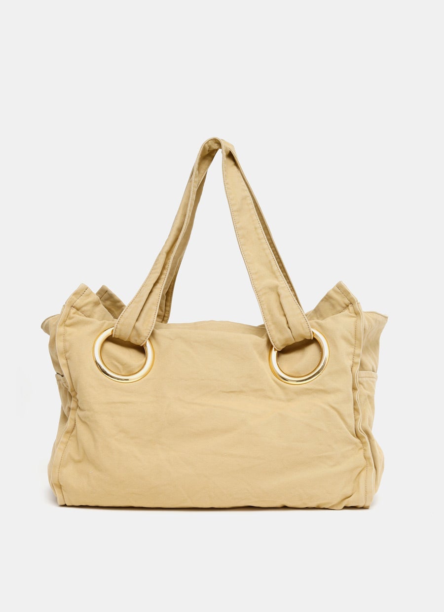 Chloé Plage Cotton Large Tote Bag