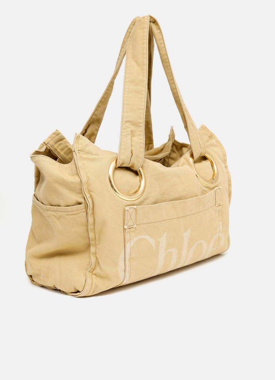 Chloé Plage Cotton Large Tote Bag