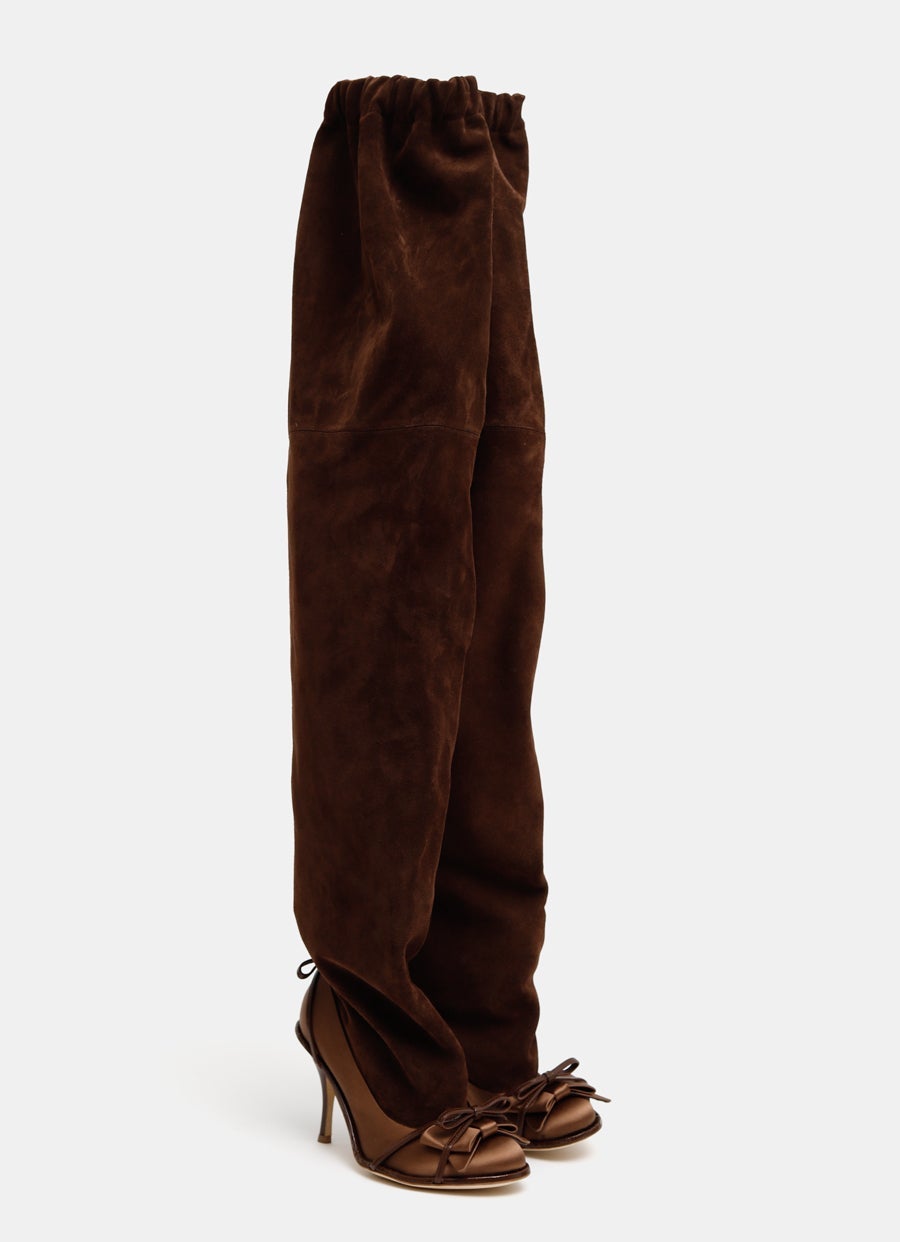 Double Thigh High Boots