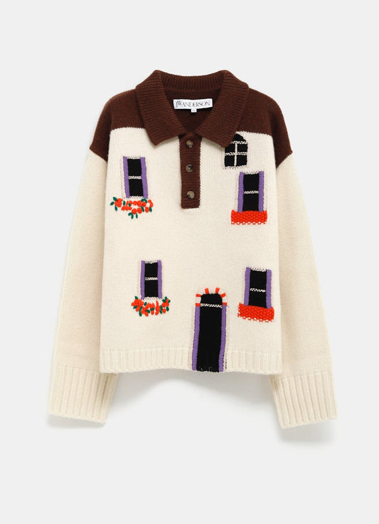 Flax House Polo Jumper