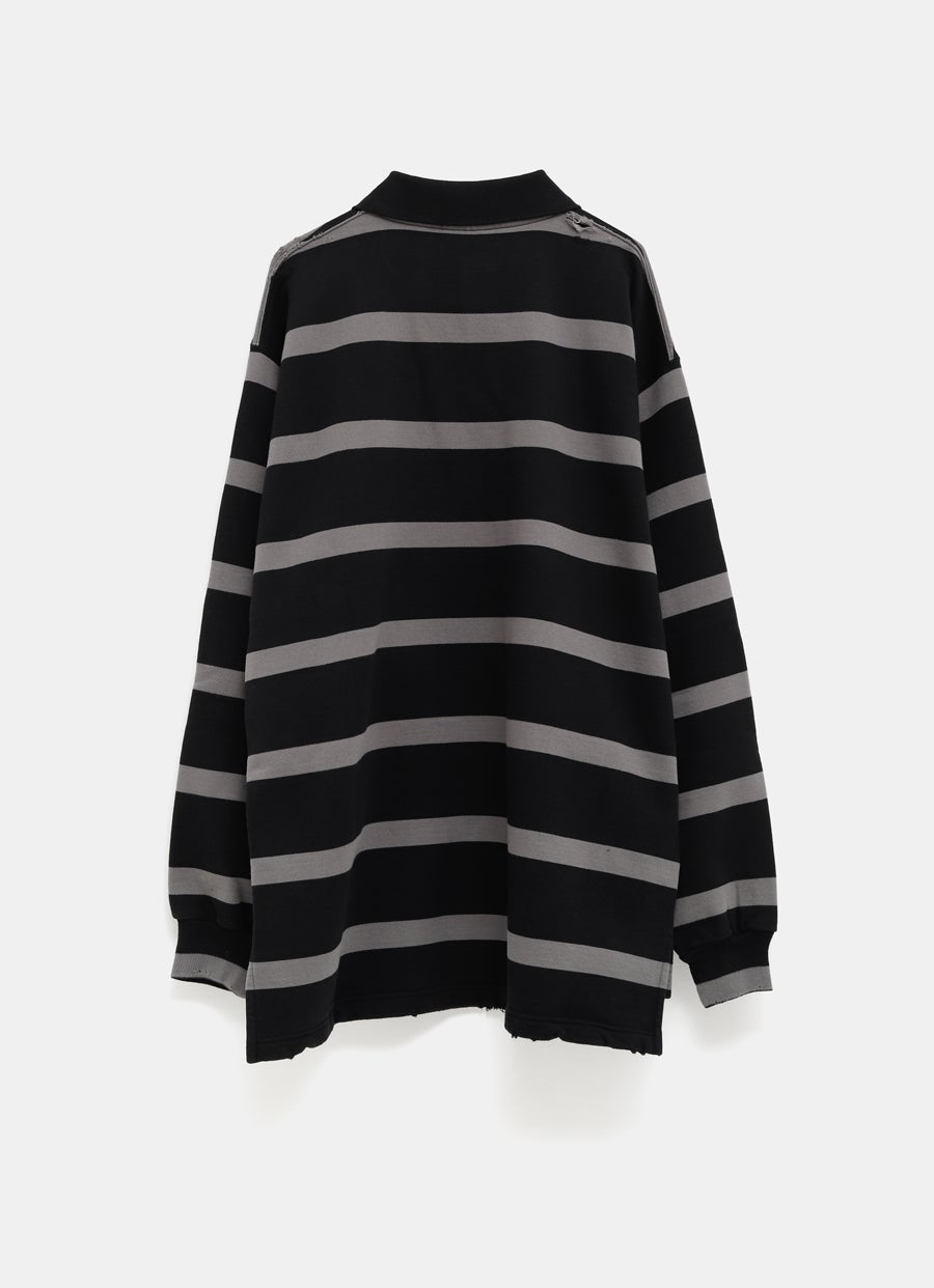 Laurel Classic Long Sleeve Oversized Polo for Men