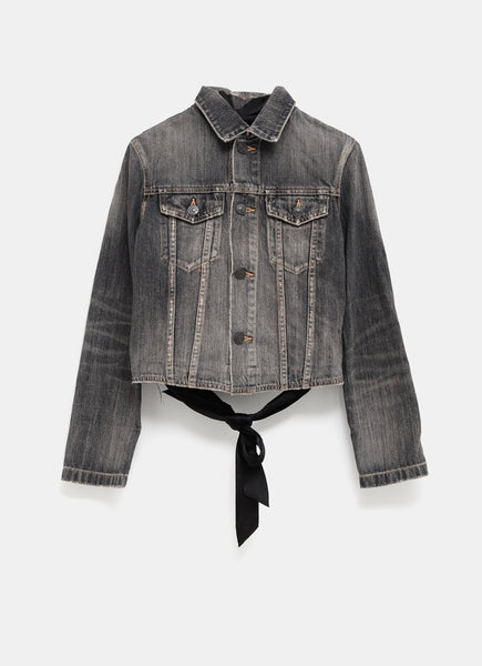 Balenciaga | Lace-Up Denim Jacket at Ekseption - EKSEPTION USA