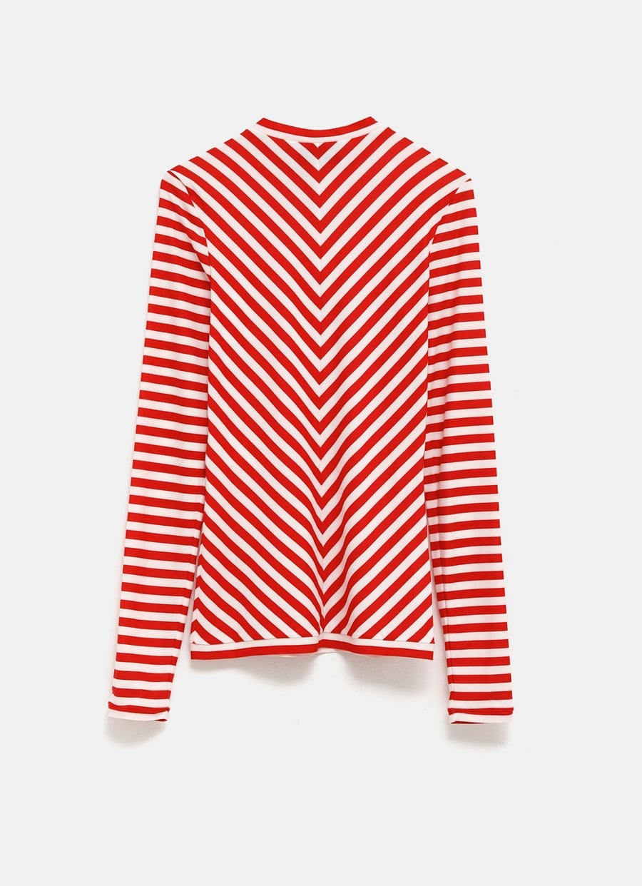 Asymmetric Striped Top