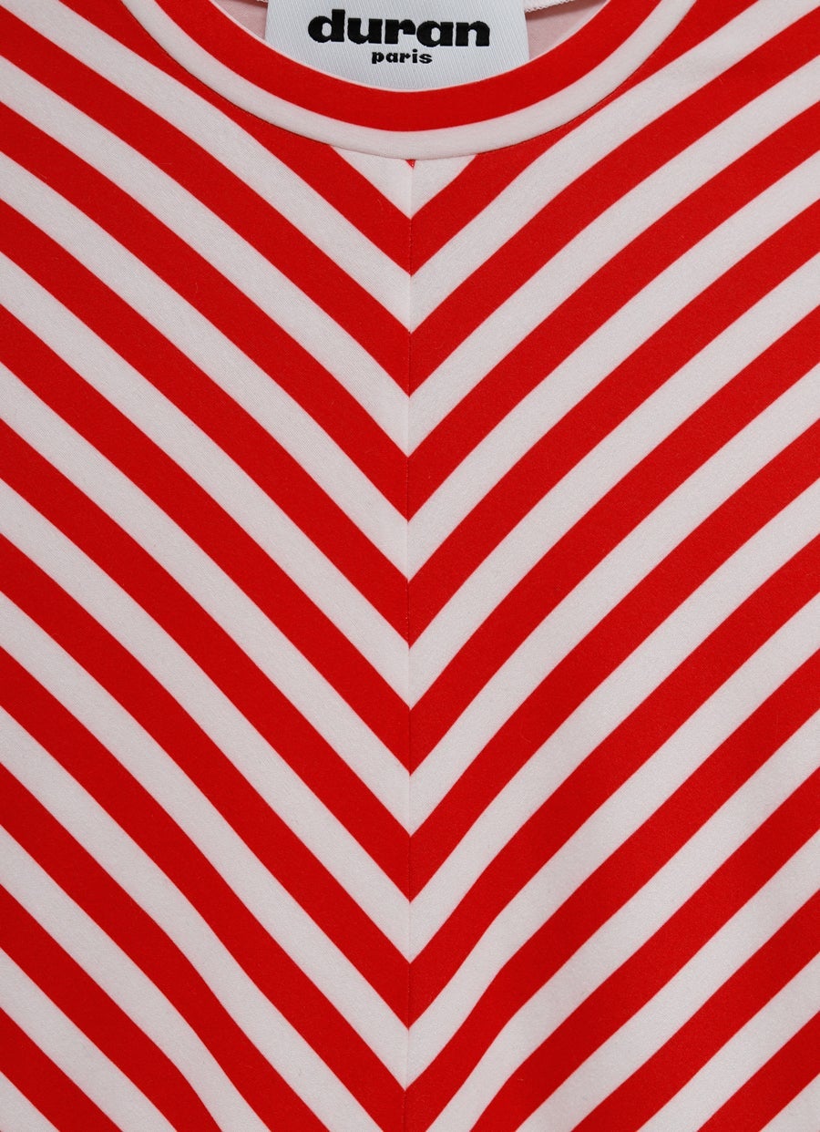 Asymmetric Striped Top