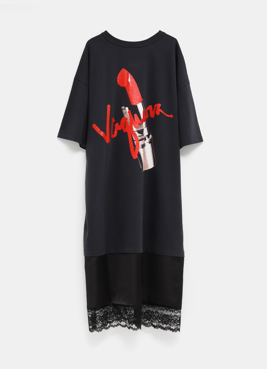 T-Shirt Dress with Lace