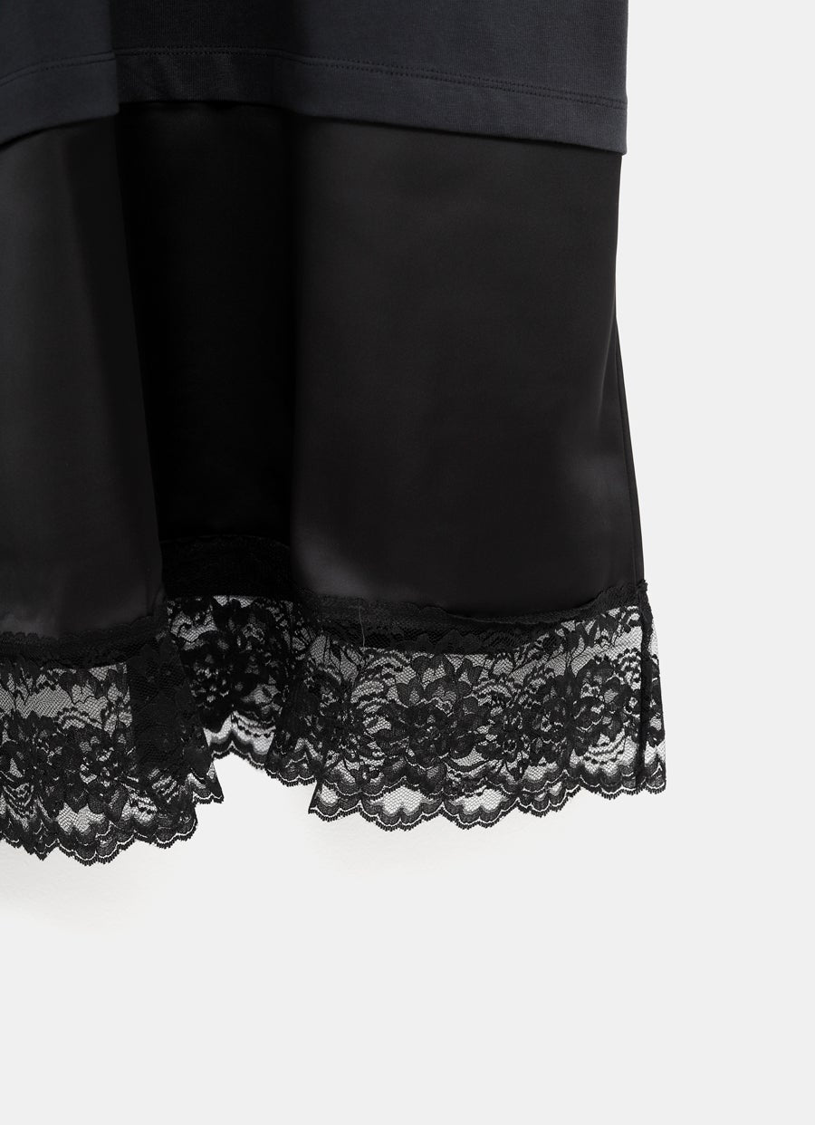 T-Shirt Dress with Lace